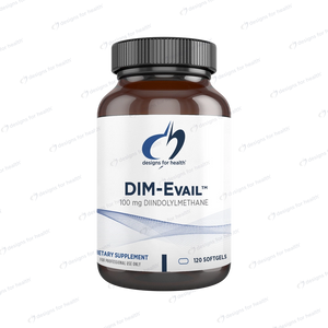 DIM-Evail | Diindolylmethane Supplement | 100mg - 60 & 120 Capsules Oral Supplements Designs For Health 120 Capsules 