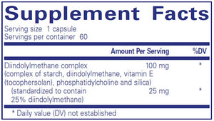 DIM-Pro 100 | Supports Breast, Cervical and Prostate Health - 60 & 120 Capsules Oral Supplements Pure Encapsulations 