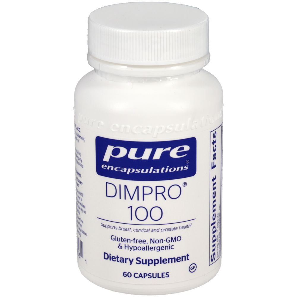 DIM-Pro 100 | Supports Breast, Cervical and Prostate Health - 60 & 120 Capsules Oral Supplements Pure Encapsulations 60 Capsules 