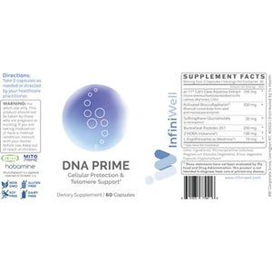 DNA Prime | Cellular Protection & Telomere Support - 60 Capsules Oral Supplements InfiniWell 