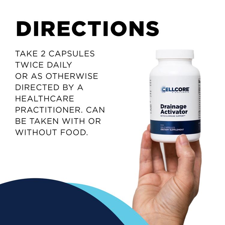 Drainage Activator | Detox & Immune Support - 120 Capsules Oral Supplements CellCore 