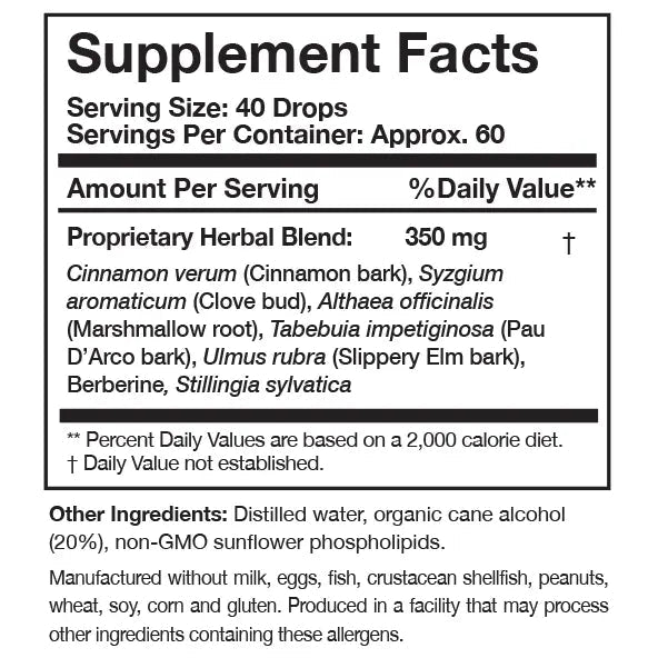 Elim-A-Cand™ - 4 FL 0z (120mL) Oral Supplements Researched Nutritionals 