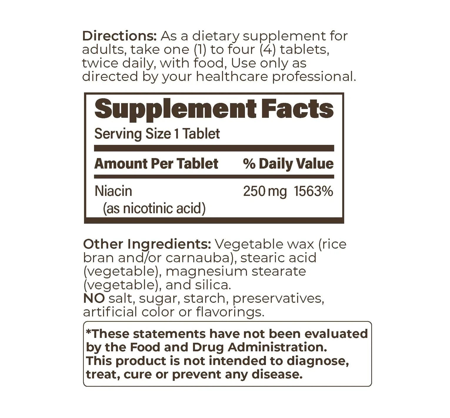 ENDUR-ACIN® Extended Release Niacin | Nicotinic Acid | 250 mg - 200 Tablets Oral Supplement Endurance Products 