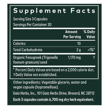 Load image into Gallery viewer, Fenugreek Seed - 60 Capsules Oral Supplements Gaia Herbs 