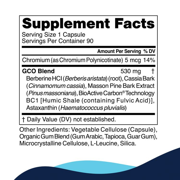 GCO | Supports Healthy Glucose Levels - 90 Capsules Oral Supplements CellCore 
