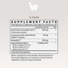 Load image into Gallery viewer, GI Prime | Pre/Pro/Postbiotic &amp; Butyrate Generator - 90 Capsules Oral Supplements InfiniWell 
