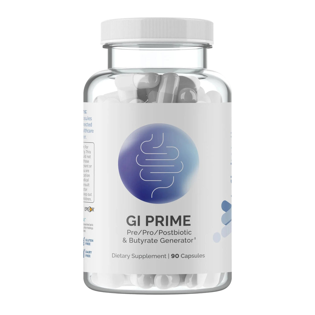 GI Prime | Pre/Pro/Postbiotic & Butyrate Generator - 90 Capsules Oral Supplements InfiniWell 