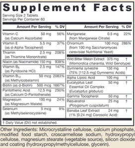 Glucose Optimizer | Glycemic Balance - 120 Tablets Oral Supplements Jarrow Formulas 
