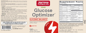 Glucose Optimizer | Glycemic Balance - 120 Tablets Oral Supplements Jarrow Formulas 