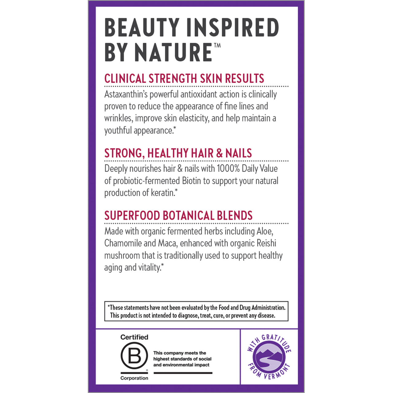 Hair, Skin & Nails | Formulated for Absorption - 30 & 60 Capsules Oral Supplements New Chapter 