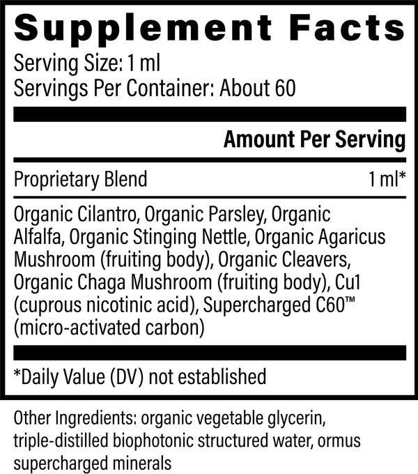 Heavy Metal & Chemical Binder - 2 fl oz Oral Supplements Global Healing 