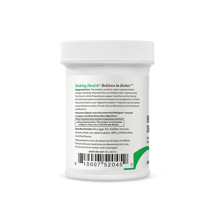 Histamine Digest™️| Supports Digestion of Histamine | DAO - 30 Capsules Oral Supplements Seeking Health 