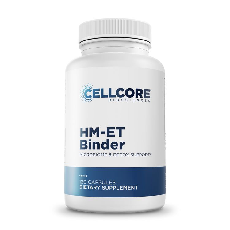 HM-ET Binder | MicroBiome & Detox Support - 120 Capsules Oral Supplements CellCore 