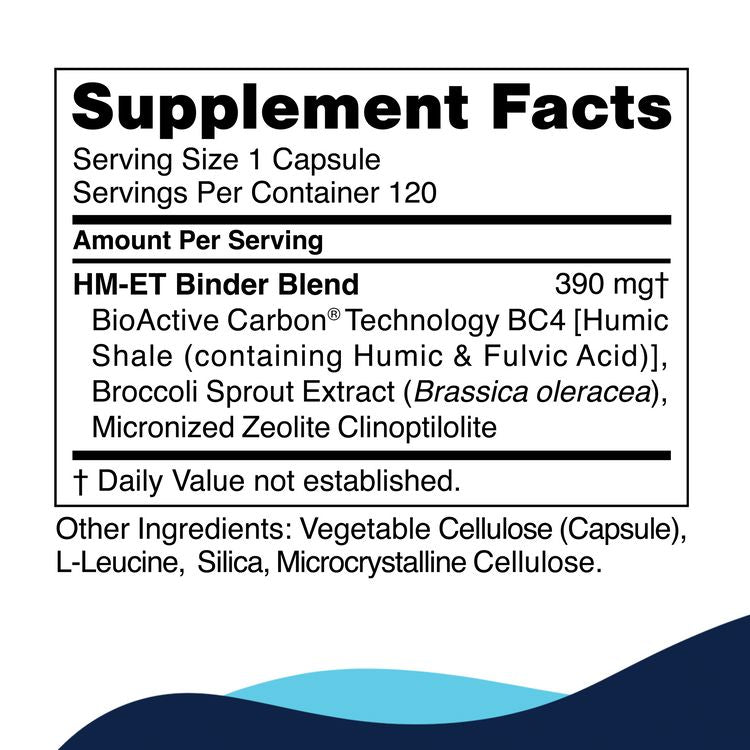 HM-ET Binder | MicroBiome & Detox Support - 120 Capsules Oral Supplements CellCore 