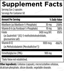 Homocysteine Supreme™ | Metabolism Support - 60 & 120 Capsules Oral Supplements Designs For Health 