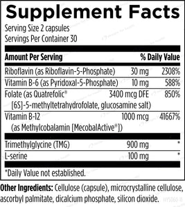 Homocysteine Supreme™ | Metabolism Support - 60 & 120 Capsules Oral Supplements Designs For Health 