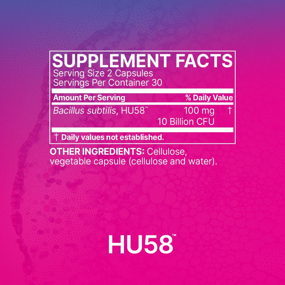 HU58™ | Single-Strain Probiotic - 60 Capsules Oral Supplements MicroBiome Labs 