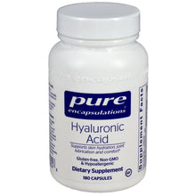 Load image into Gallery viewer, Hyaluronic Acid | Supports Skin Hydration, Joint Lubrication and Comfort - 60 &amp; 180 Capsules Oral Supplements Pure Encapsulations 180 Capsules 