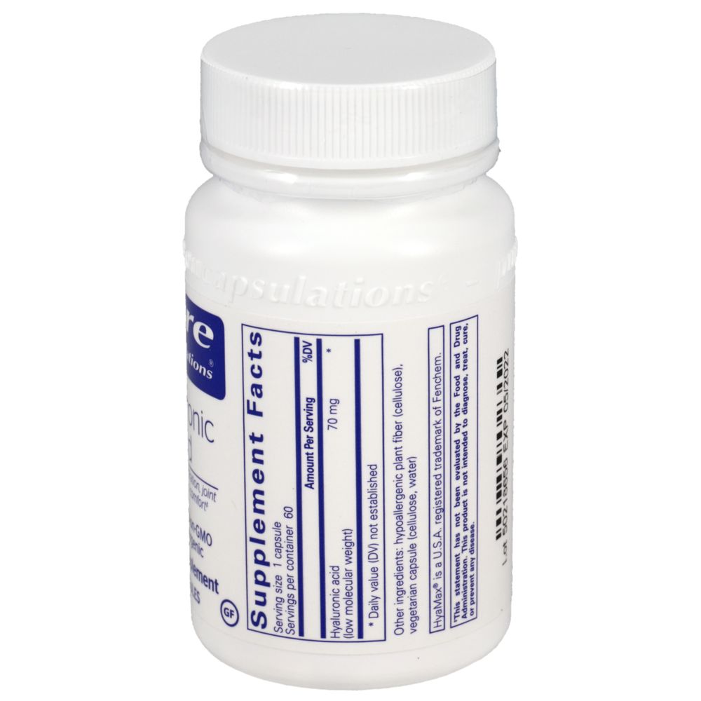 Hyaluronic Acid | Supports Skin Hydration, Joint Lubrication and Comfort - 60 & 180 Capsules Oral Supplements Pure Encapsulations 