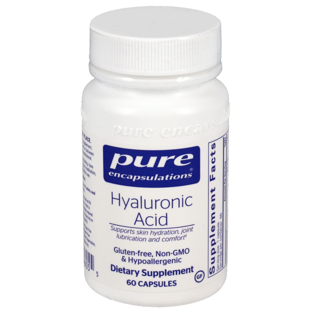 Hyaluronic Acid | Supports Skin Hydration, Joint Lubrication and Comfort - 60 & 180 Capsules Oral Supplements Pure Encapsulations 60 Capsules 