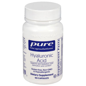 Hyaluronic Acid | Supports Skin Hydration, Joint Lubrication and Comfort - 60 & 180 Capsules Oral Supplements Pure Encapsulations 60 Capsules 