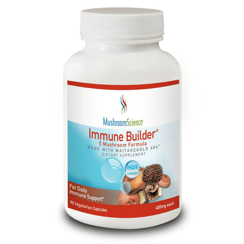Immune Builder – 5 Mushroom Formula | Made with MaitakeGold 404 - 90 Capsules Oral Supplements Mushroom Science 