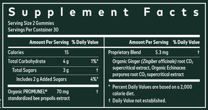 Immune Rapid Defense | Ginger, Echinacea & Bee Propolis - 60 Gummies Oral Supplements Gaia Herbs 