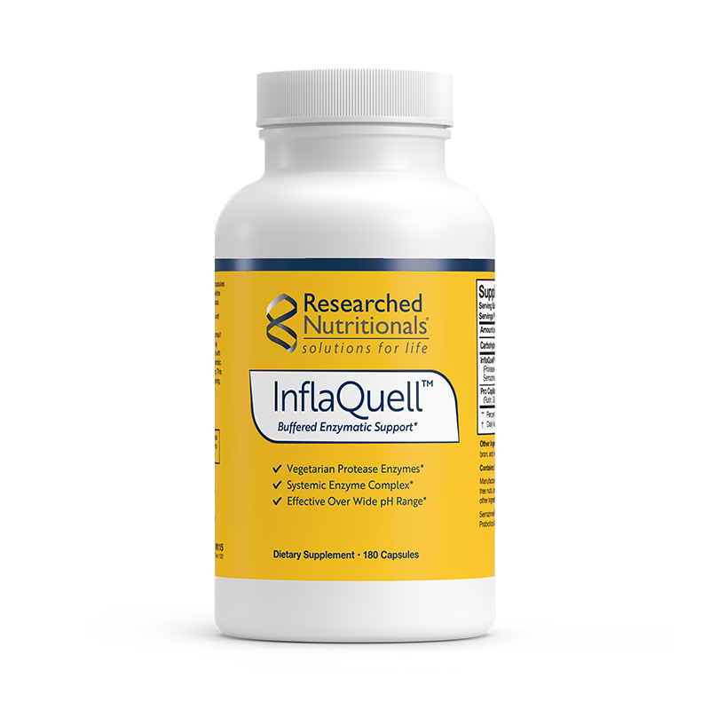 InflaQuell™ | Enzymatic Support - 180 Capsules Oral Supplements Researched Nutritionals 