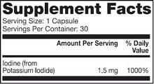 Load image into Gallery viewer, Iodine | Potassium Iodide | 1,500 mcg - 30 Capsules Oral Supplements Dr. Mercola 