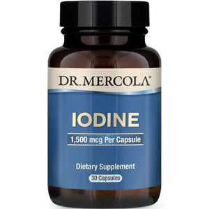 Iodine | Potassium Iodide | 1,500 mcg - 30 Capsules Oral Supplements Dr. Mercola 