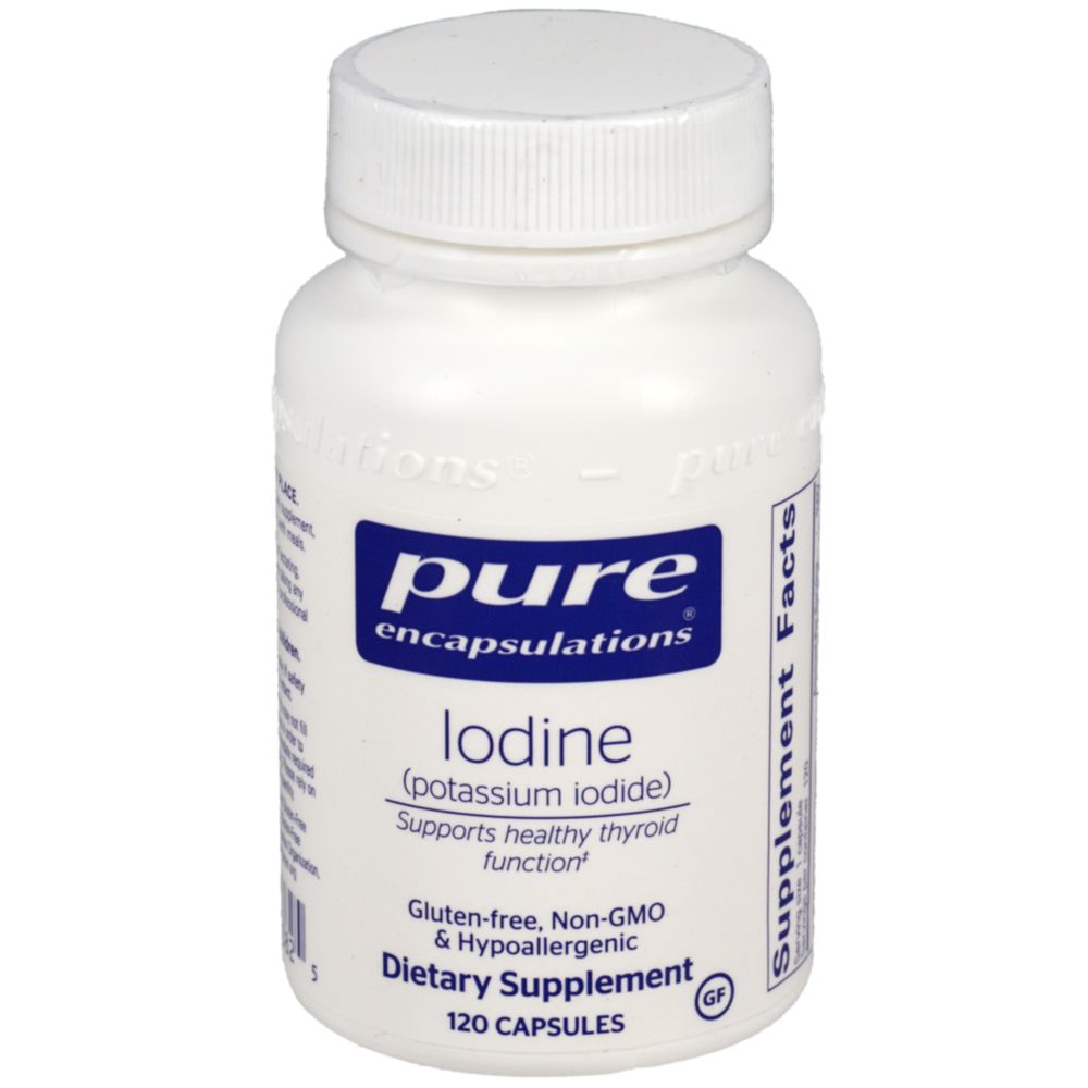 Iodine | Pure Potassium Iodide - 120 Capsules Oral Supplements Pure Encapsulations 