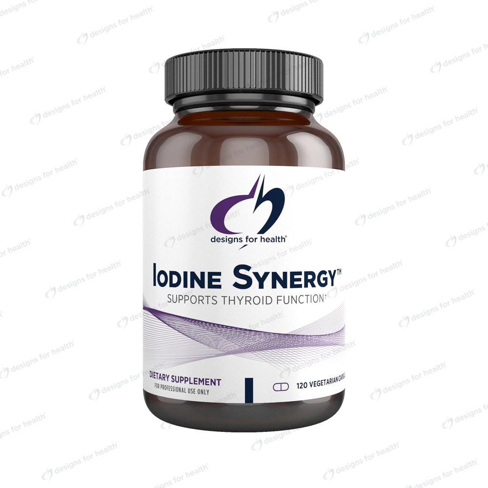 Iodine Synergy™ | Supports Thyroid Function - 120 Capsules Oral Supplements Designs For Health 