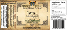 Load image into Gallery viewer, Isatis Liquid Herbal Tincture - 2 fl oz Tinctures Montana Farmacy 