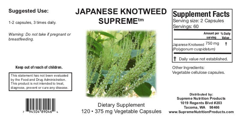 Japanese Knotweed Supreme™ | Antimicrobial & Anti-Inflammatory - 120 Capsules Oral Supplements Supreme Nutrition Products 