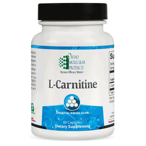 L-Carnitine | Essential Amino Acid - 60 & 120 Capsules Oral Supplements Ortho Molecular Products 60 Capsules 