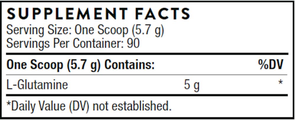 L-Glutamine Powder - 504 grams (17.8 oz) Oral Supplements Thorne 