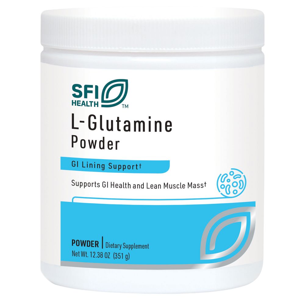 L-Glutamine Powder | Supports GI Health & Lean Muscle Mass | 351 grams Powder SFI Health (Klaire Labs) 