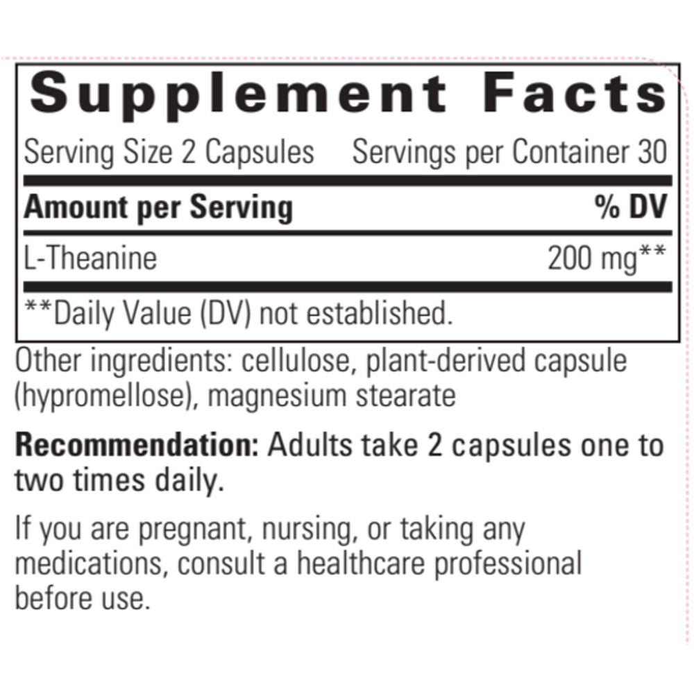 L-Theanine | Promotes Relaxation | 100mg - 60 Capsules Oral Supplements Integrative Therapeutics 