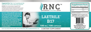 Laetrile™ B17 | 100mg - 100 Capsules Oral Supplements RNC (Richardson Nutritional Center) 