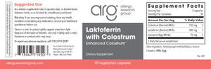 Laktoferrin (Lactoferrin) with Colostrum | Enhanced Colostrum - 90 Capsules Oral Supplements Allergy Research Group 