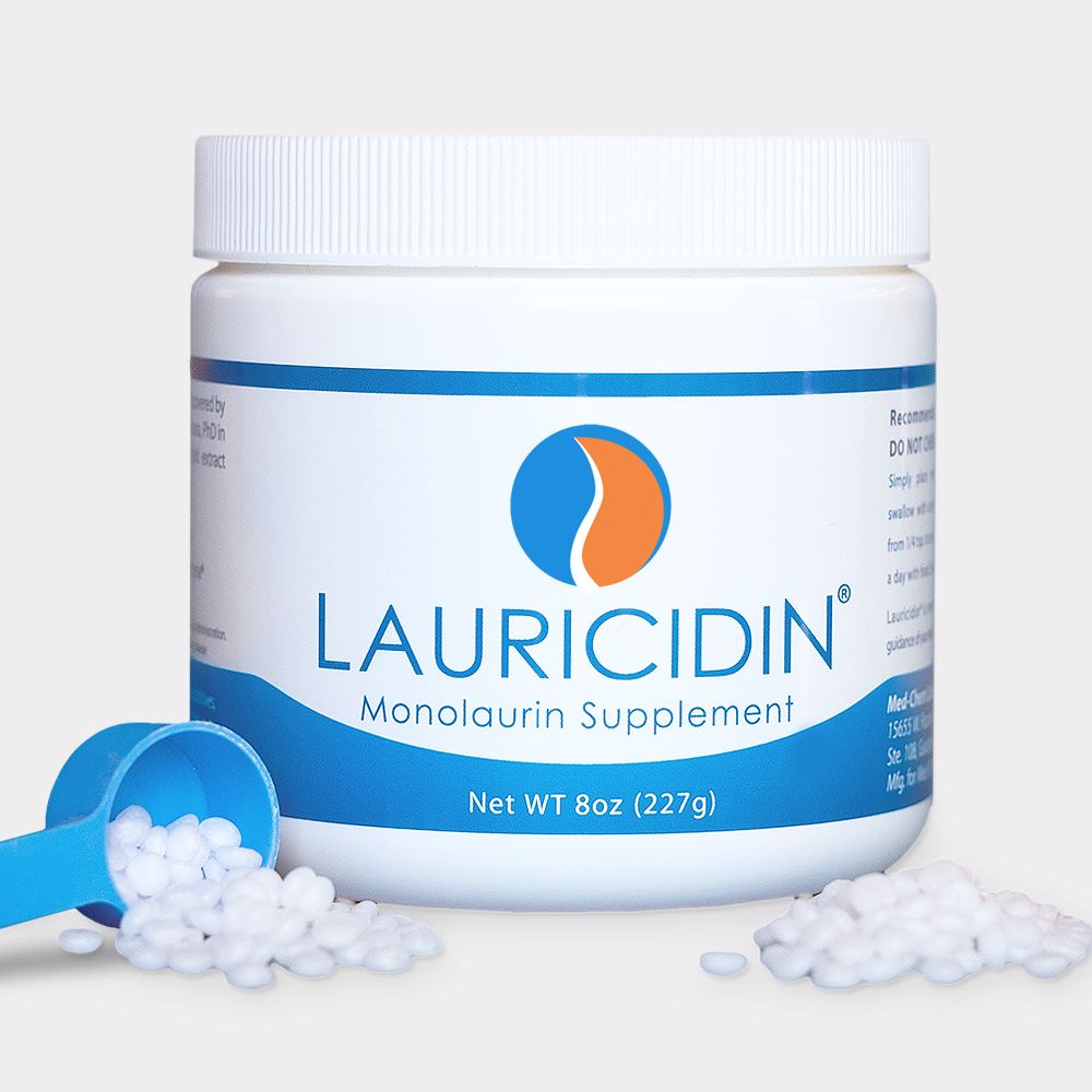 Lauricidin® Monolaurin | Pellets - 8oz Jar Oral Supplements Med-Chem Labs 