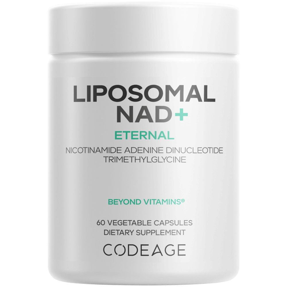 Liposomal NAD+ Eternal | Nicotinamide Adenine Dinucleotide | Trimethylglycine - 60 Capsules Oral Supplements Codeage 