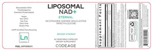 Liposomal NAD+ Eternal | Nicotinamide Adenine Dinucleotide | Trimethylglycine - 60 Capsules Oral Supplements Codeage 