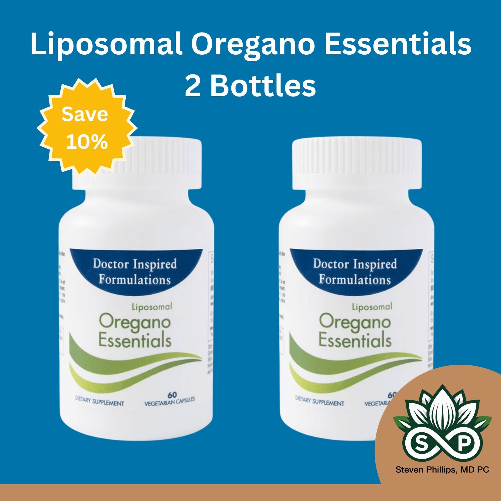 Liposomal Oregano Essentials | 60 Capsules - 2 Bottles Oral Supplements Steven Phillips, MD PC 