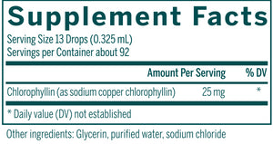 Liquid Chlorophyll | Antioxidant Support - 1 fl oz Oral Supplements Genestra 