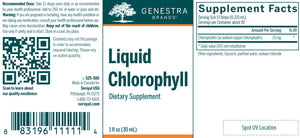 Liquid Chlorophyll | Antioxidant Support - 1 fl oz Oral Supplements Genestra 