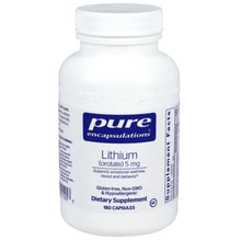 Load image into Gallery viewer, Lithium Orotate | Supports Emotional Wellness, Mood &amp; Behavior | 5 mg - 180 Capsules Oral Supplements Pure Encapsulations 