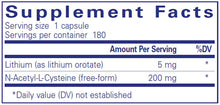 Load image into Gallery viewer, Lithium Orotate | Supports Emotional Wellness, Mood &amp; Behavior | 5 mg - 180 Capsules Oral Supplements Pure Encapsulations 