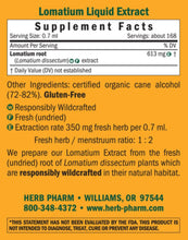 Load image into Gallery viewer, Lomatium | Lomatium dissectum | Immune Support - 4 fl oz Oral Supplements Herb-Pharm 