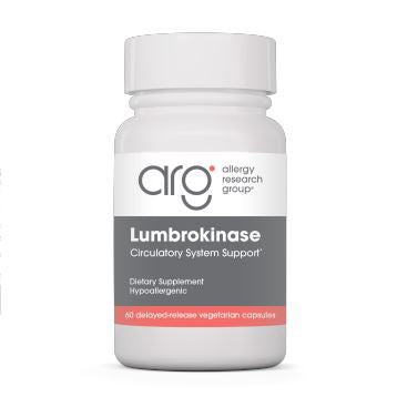 Lumbrokinase | Circulatory System Support - 30 & 60 Delayed-Release Capsules Oral Supplements Allergy Research Group 30 Delayed-Release Capsules 